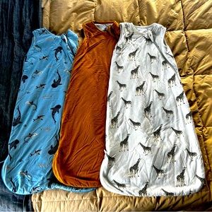 Kyte Baby size small 1.0 tog sleep sack (blue shark, yellow, giraffe)